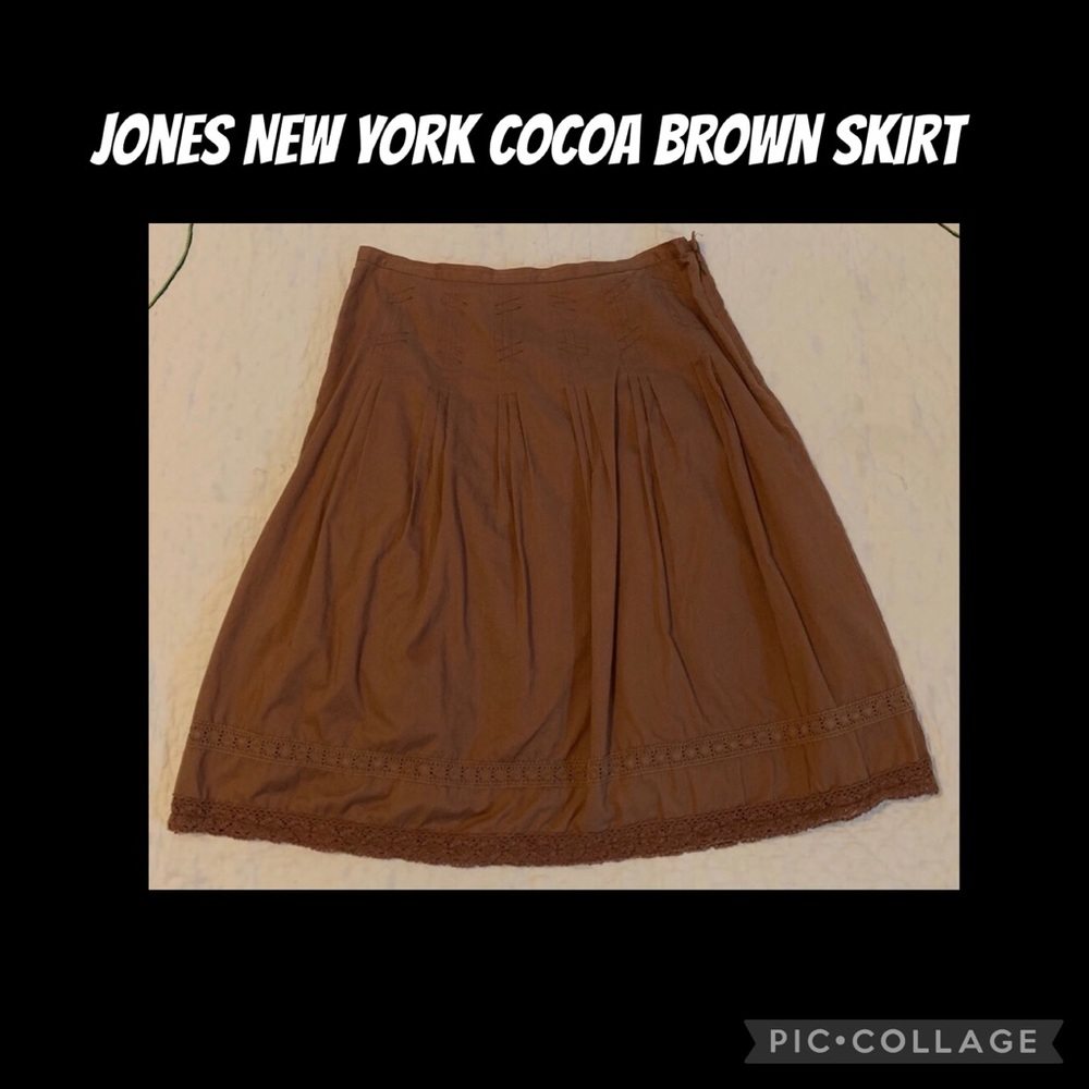 👢Cocoa Brown Cotton Skirt – Perfect for Fall 🍂